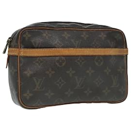 Louis Vuitton-LOUIS VUITTON Monogram Compiegne 23 Clutch Bag M51847 LV Auth 92726-Monogram