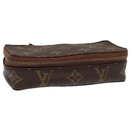 Louis Vuitton-LOUIS VUITTON Monogram Poche Monte Carlo Jewelry Box M47352 LV Auth 93694-Monogram