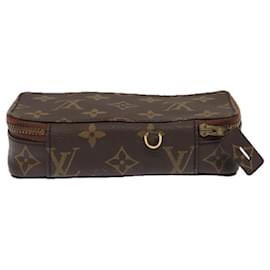 Louis Vuitton-LOUIS VUITTON Monogram Poche Monte Carlo Jewelry Box M47352 LV Auth 93694-Monogram