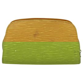 Louis Vuitton-LOUIS VUITTON Epi Dauphine PM Pouch Yellow M48449 LV Auth ep6047-Yellow