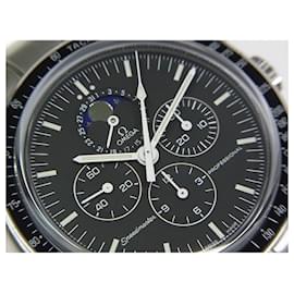 Omega-OMEGA Speedmaster Professional MoonPhase 3576.50.00 Mens-Silvery