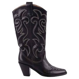Free Lance Leather western boots Black