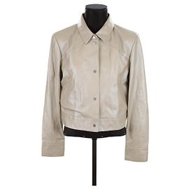 Iro Leather jacket in leather Grey