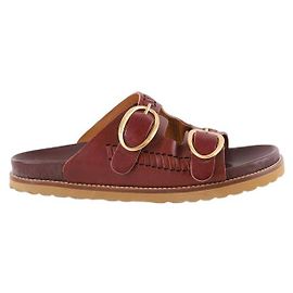 Vanessa Bruno Leather sandals Dark red