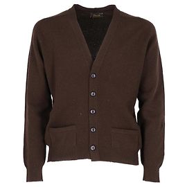 Brauner Wollcardigan von Pringle of Scotland Braun