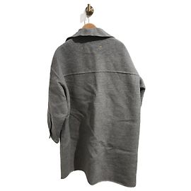 FENDI Coats T.International M Wool Grey