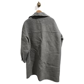 Fendi-FENDI Coats T.International M Wool-Grey