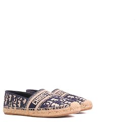 DIOR  Espadrilles T.EU 37.5 Cloth Navy blue
