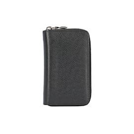 Louis Vuitton-Louis Vuitton Zippy Coin Purse Taiga Case-Black