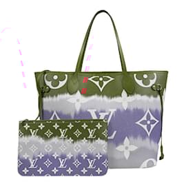 Louis Vuitton-Louis Vuitton Neverfull MM Escar Tote Bag-Red
