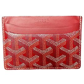 Goyard Saint Sulpice Card Holder Red