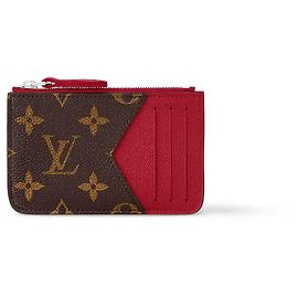 Louis Vuitton LV Romy card hollder with red Red