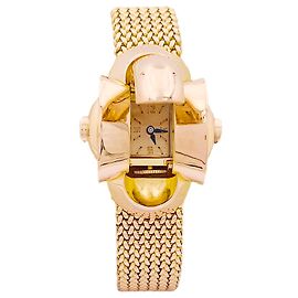 inconnue Montre vintage secrète, or rose. Autre