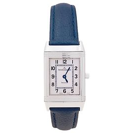Jaeger Lecoultre Uhr, 'Reverso Lady Classique', Stahl, Leder. Andere