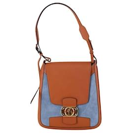 Lanvin-Leather shoulder bag-Brown