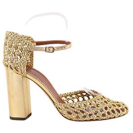Michel Vivien Saltos de couro Dourado