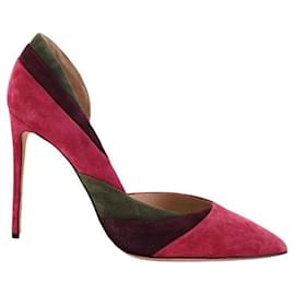 Autre Marque-Suede heels-Pink