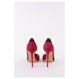Autre Marque-Suede heels-Pink
