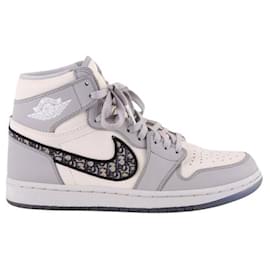 Dior-Leather sneakers-Grey