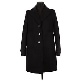 Carven Wollmantel Schwarz