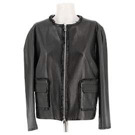 Dior-Dior jackets T.FR 44 Leather-Black