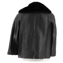 Dior-Dior jackets T.FR 34 Exotic leathers-Black