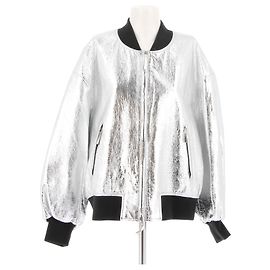 Khaite jackets T.International S Leather Silvery