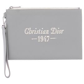 Dior Homme small bags, wallets & cases T.  Leather Grey