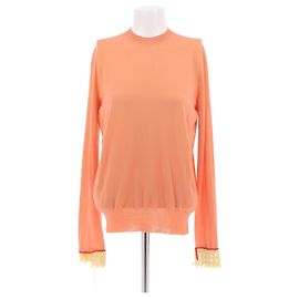 Céline CELINE Strickwaren T.FR 38 Cashmere Orange