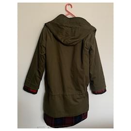 Maje-Coats, Outerwear-Black,Red,Khaki