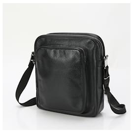 Christian Dior-Dior Homme Leather Shoulder Bag-Black