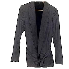 Dior-Authentic Dior Homme 07 SS Hedi Slimane Rare Runway Gray Kimono Blazer-Grey