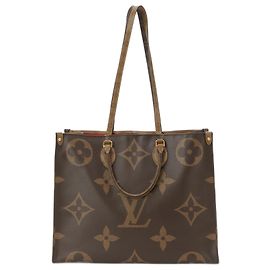 Sac à main On-the-Go GM Monogram Géant Inversé Louis Vuitton Marron