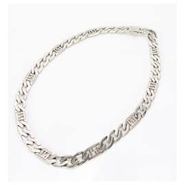 Fendi-Fendi FF Chain Necklace-Silvery