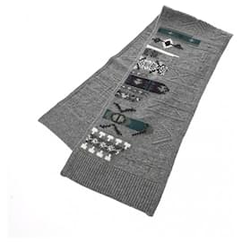 Hermès-Hermes Couleurs en Coeur Gliacie Stole-Brown