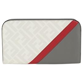 Fendi-Fendi Zucca Long Wallet-Brown,White
