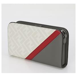 Fendi-Fendi Zucca Long Wallet-Brown,White