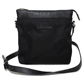Gucci-Gucci Black Nylon Canvas Messenger Bag-Black