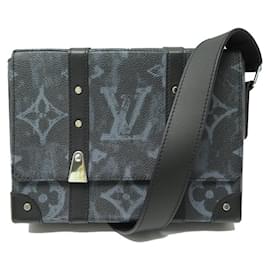 Louis Vuitton-LOUIS VUITTON MESSENGER SOFT TRUNK MONOGRAM PASTEL VIRGIL ABLOH HANDBAG-Dark grey