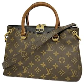 Louis Vuitton-Louis Vuitton Monogram Pallas BB Handbag-Brown,Black