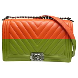 Chanel-Chanel Boy-Orange