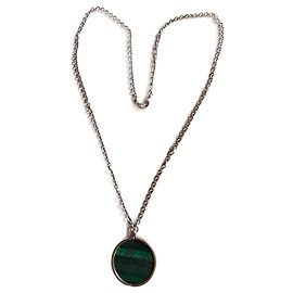 Gucci Flora in solid 925 silver and malachite Silvery Green