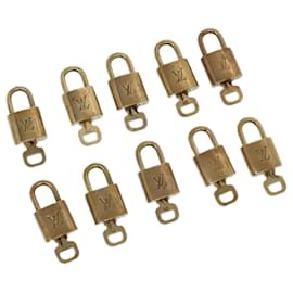 Louis Vuitton-LOUIS VUITTON Padlock 10set metal Gold Tone LV Auth 94900-Other