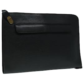 Autre Marque-Burberrys Briefcase Leather Black Auth bs18368-Black