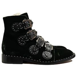 GIVENCHY Stiefeletten T.EU 39 Samt Grün