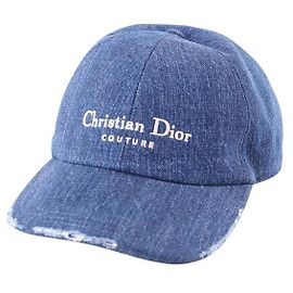 Dior Gorra de algodón Azul