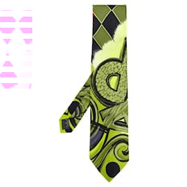 Gianni Versace-Gianni Versace Multicolor Printed Silk Tie-Multiple colors