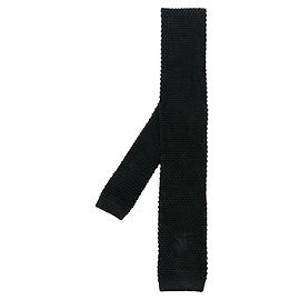 Gianfranco Ferré Black Knitted Silk Tie Black