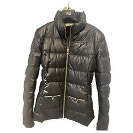 Chaqueta Versace de algodón azul oscuro Azul oscuro