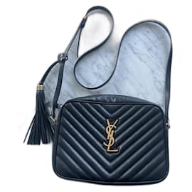 Sac à main Yves Saint Laurent en cuir noir Noir